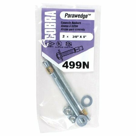 COBRA ANCHORS Anch Cncrt Parawdg 3/8x5in 499N